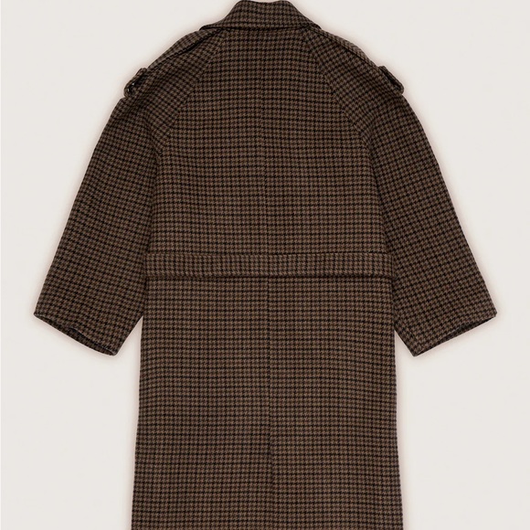 THE NEW SOCIETY Noelle Wool Houndstooth Coat - Picture 2 of 10